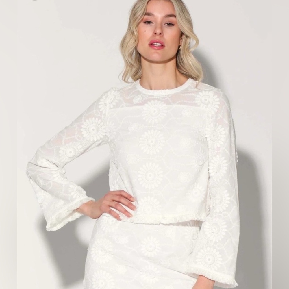 Walter Baker Cotton shirt- embroidered